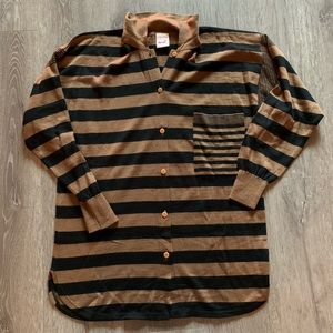 Mondi striped button-up sweater